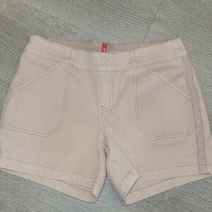 SPANX Women's Light Pink Twill 4" Shorts